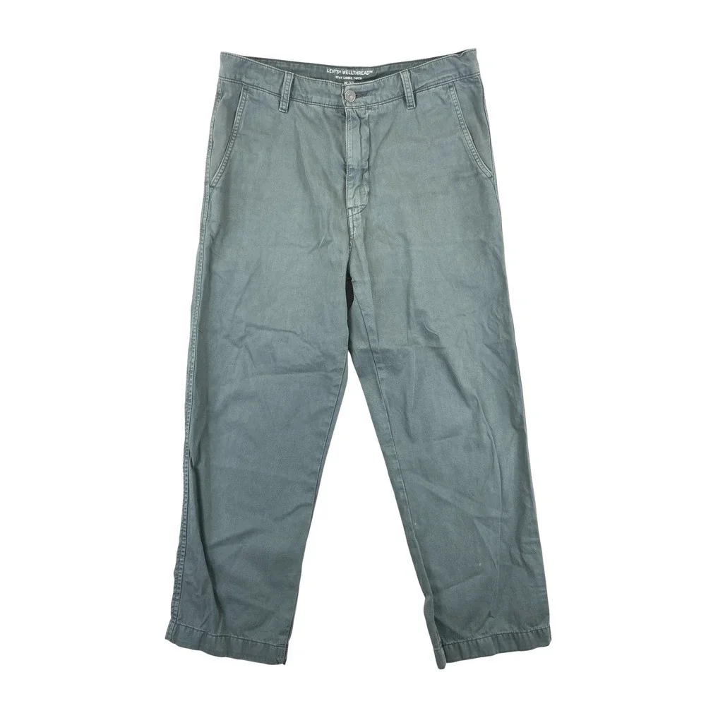 Levi's Wellthread Stay Loose Taper Jeans Men's Size 32 Green Cotton Hemp Casual